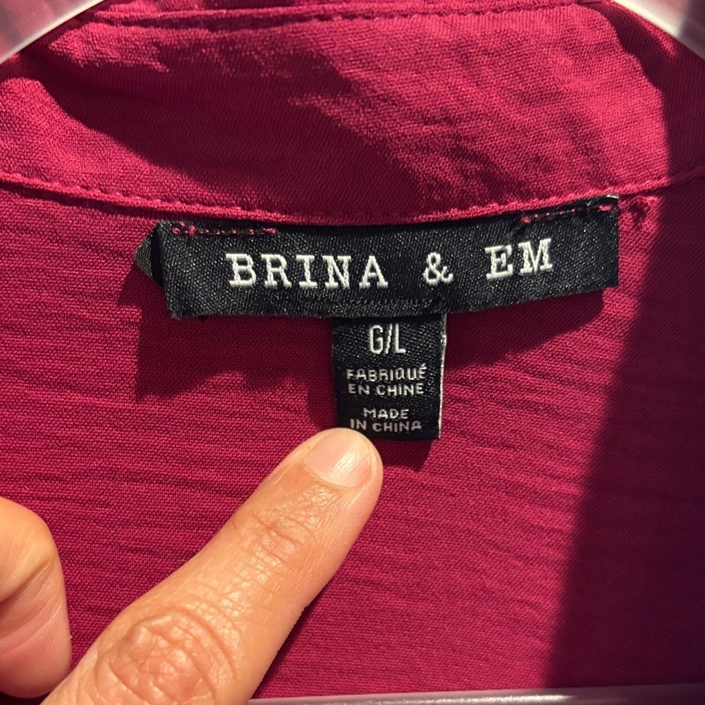 Brick & Bone Women's Red Blouse - Picture 2 of 4